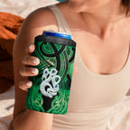 Personalised Maori Matariki Manaia Kakariki 4 in 1 Can Cooler Tumbler Maori Kowhaiwhai Pattern Galaxy