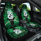 Maori Matariki Manaia Kakariki Car Seat Cover Maori Kowhaiwhai Pattern Galaxy