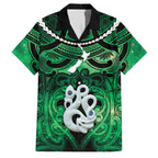 Personalised Maori Matariki Manaia Kakariki Family Matching Summer Maxi Dress and Hawaiian Shirt Maori Kowhaiwhai Pattern Galaxy