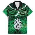 Personalised Maori Matariki Manaia Kakariki Hawaiian Shirt Maori Kowhaiwhai Pattern Galaxy