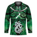 Personalised Maori Matariki Manaia Kakariki Hockey Jersey Maori Kowhaiwhai Pattern Galaxy