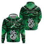 Personalised Maori Matariki Manaia Kakariki Hoodie Maori Kowhaiwhai Pattern Galaxy