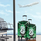 Maori Matariki Manaia Kakariki Luggage Cover Maori Kowhaiwhai Pattern Galaxy