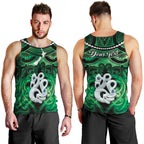 Personalised Maori Matariki Manaia Kakariki Men Tank Top Maori Kowhaiwhai Pattern Galaxy