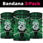 Maori Matariki Manaia Kakariki Neck Gaiter Maori Kowhaiwhai Pattern Galaxy
