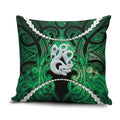 Maori Matariki Manaia Kakariki Pillow Cover Maori Kowhaiwhai Pattern Galaxy