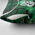 Maori Matariki Manaia Kakariki Pillow Cover Maori Kowhaiwhai Pattern Galaxy