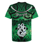 Personalised Maori Matariki Manaia Kakariki Rugby Jersey Maori Kowhaiwhai Pattern Galaxy