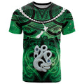 Personalised Maori Matariki Manaia Kakariki T Shirt Maori Kowhaiwhai Pattern Galaxy