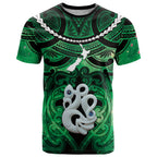 Personalised Maori Matariki Manaia Kakariki T Shirt Maori Kowhaiwhai Pattern Galaxy