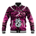 Personalised Maori Matariki Manaia Mawhero Baseball Jacket Maori Kowhaiwhai Pattern Galaxy