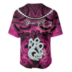 Personalised Maori Matariki Manaia Mawhero Baseball Jersey Maori Kowhaiwhai Pattern Galaxy