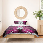 Maori Matariki Manaia Mawhero Bedding Set Maori Kowhaiwhai Pattern Galaxy