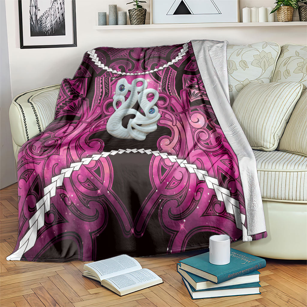 Maori Matariki Manaia Mawhero Blanket Maori Kowhaiwhai Pattern Galaxy