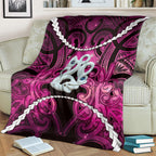 Maori Matariki Manaia Mawhero Blanket Maori Kowhaiwhai Pattern Galaxy