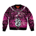 Personalised Maori Matariki Manaia Mawhero Bomber Jacket Maori Kowhaiwhai Pattern Galaxy