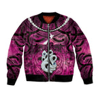 Personalised Maori Matariki Manaia Mawhero Bomber Jacket Maori Kowhaiwhai Pattern Galaxy