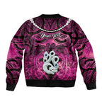 Personalised Maori Matariki Manaia Mawhero Bomber Jacket Maori Kowhaiwhai Pattern Galaxy