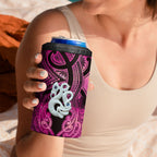 Personalised Maori Matariki Manaia Mawhero 4 in 1 Can Cooler Tumbler Maori Kowhaiwhai Pattern Galaxy