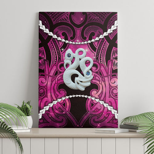 Maori Matariki Manaia Mawhero Canvas Wall Art Maori Kowhaiwhai Pattern Galaxy