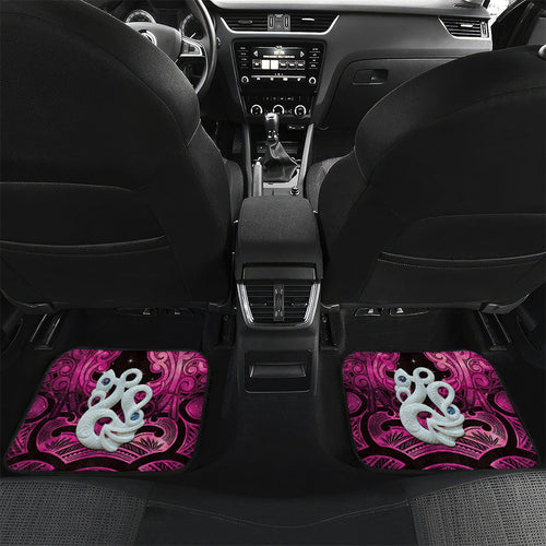 Personalised Maori Matariki Manaia Mawhero Car Mats Maori Kowhaiwhai Pattern Galaxy