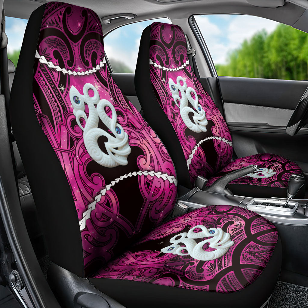 Maori Matariki Manaia Mawhero Car Seat Cover Maori Kowhaiwhai Pattern Galaxy