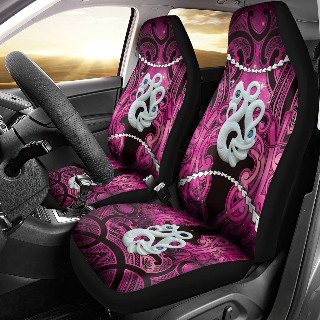 Maori Matariki Manaia Mawhero Car Seat Cover Maori Kowhaiwhai Pattern Galaxy