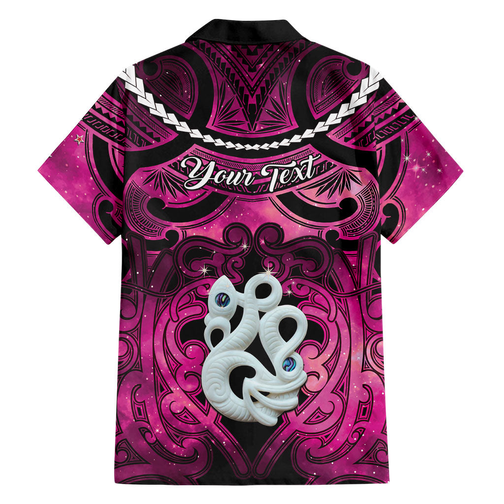 Personalised Maori Matariki Manaia Mawhero Family Matching Long Sleeve Bodycon Dress and Hawaiian Shirt Maori Kowhaiwhai Pattern Galaxy