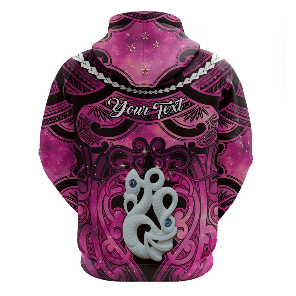 Personalised Maori Matariki Manaia Mawhero Hoodie Maori Kowhaiwhai Pattern Galaxy