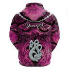 Personalised Maori Matariki Manaia Mawhero Hoodie Maori Kowhaiwhai Pattern Galaxy