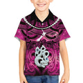 Personalised Maori Matariki Manaia Mawhero Kid Hawaiian Shirt Maori Kowhaiwhai Pattern Galaxy