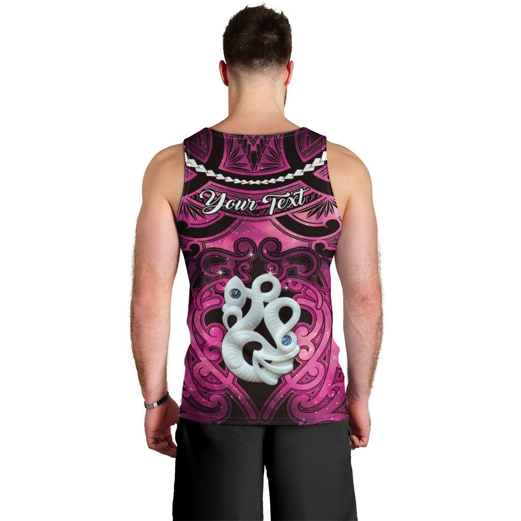 Personalised Maori Matariki Manaia Mawhero Men Tank Top Maori Kowhaiwhai Pattern Galaxy