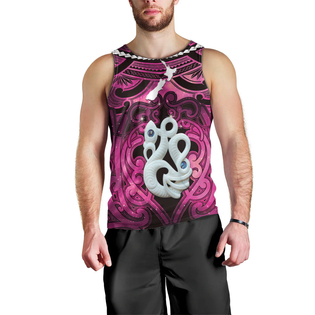 Personalised Maori Matariki Manaia Mawhero Men Tank Top Maori Kowhaiwhai Pattern Galaxy