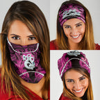 Maori Matariki Manaia Mawhero Neck Gaiter Maori Kowhaiwhai Pattern Galaxy