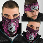 Maori Matariki Manaia Mawhero Neck Gaiter Maori Kowhaiwhai Pattern Galaxy