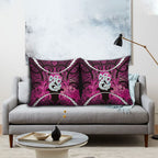 Maori Matariki Manaia Mawhero Pillow Cover Maori Kowhaiwhai Pattern Galaxy