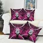 Maori Matariki Manaia Mawhero Pillow Cover Maori Kowhaiwhai Pattern Galaxy