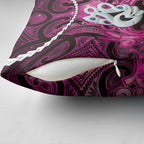 Maori Matariki Manaia Mawhero Pillow Cover Maori Kowhaiwhai Pattern Galaxy