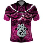 Personalised Maori Matariki Manaia Mawhero Polo Shirt Maori Kowhaiwhai Pattern Galaxy
