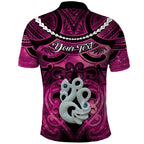 Personalised Maori Matariki Manaia Mawhero Polo Shirt Maori Kowhaiwhai Pattern Galaxy