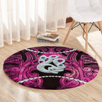 Maori Matariki Manaia Mawhero Round Carpet Maori Kowhaiwhai Pattern Galaxy