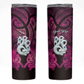Personalised Maori Matariki Manaia Mawhero Skinny Tumbler Maori Kowhaiwhai Pattern Galaxy