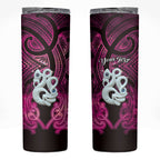Personalised Maori Matariki Manaia Mawhero Skinny Tumbler Maori Kowhaiwhai Pattern Galaxy