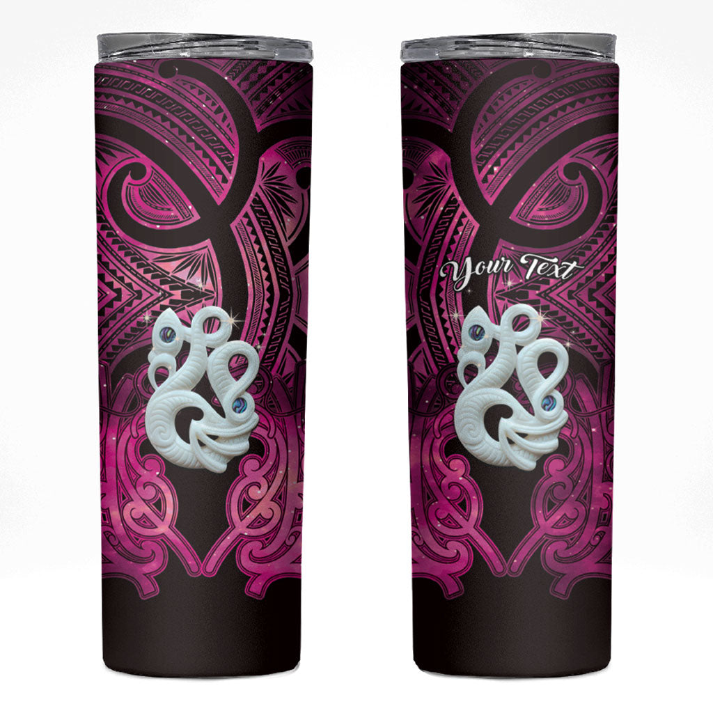 Personalised Maori Matariki Manaia Mawhero Skinny Tumbler Maori Kowhaiwhai Pattern Galaxy