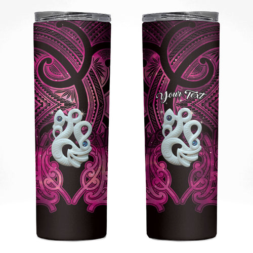 Personalised Maori Matariki Manaia Mawhero Skinny Tumbler Maori Kowhaiwhai Pattern Galaxy