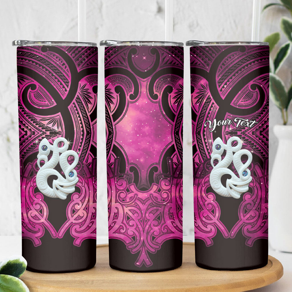 Personalised Maori Matariki Manaia Mawhero Skinny Tumbler Maori Kowhaiwhai Pattern Galaxy