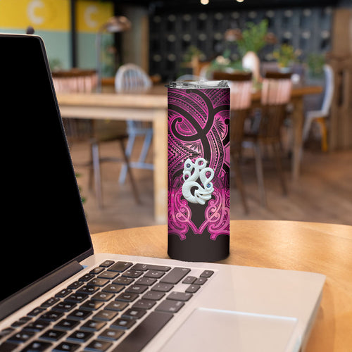 Personalised Maori Matariki Manaia Mawhero Skinny Tumbler Maori Kowhaiwhai Pattern Galaxy