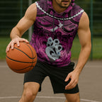 Personalised Maori Matariki Manaia Mawhero Sleeveless Hoodie Maori Kowhaiwhai Pattern Galaxy