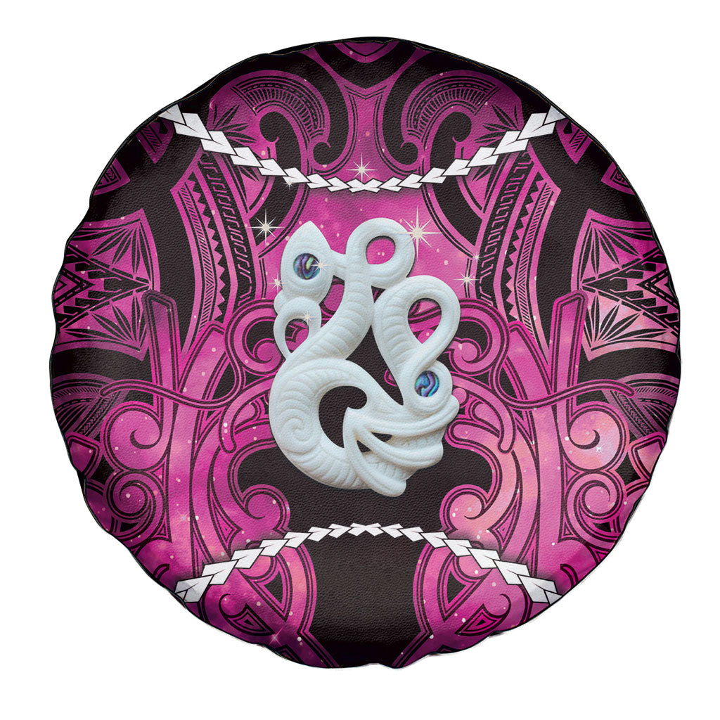 Maori Matariki Manaia Mawhero Spare Tire Cover Maori Kowhaiwhai Pattern Galaxy