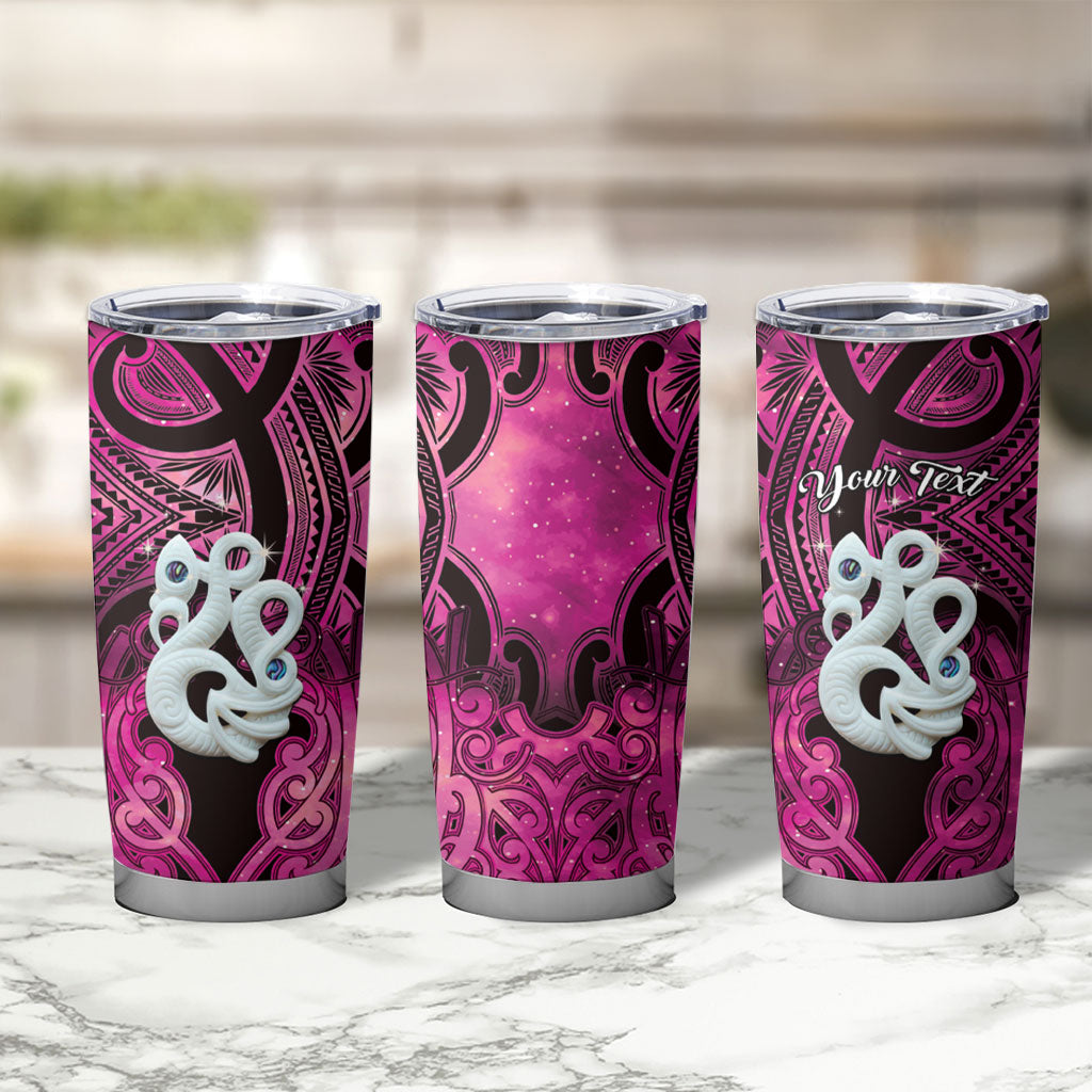 Personalised Maori Matariki Manaia Mawhero Tumbler Cup Maori Kowhaiwhai Pattern Galaxy